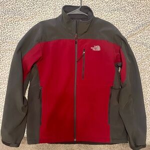 *Good Condition* Men’s North Face Apex Jacket Dk Grey/Red Medium